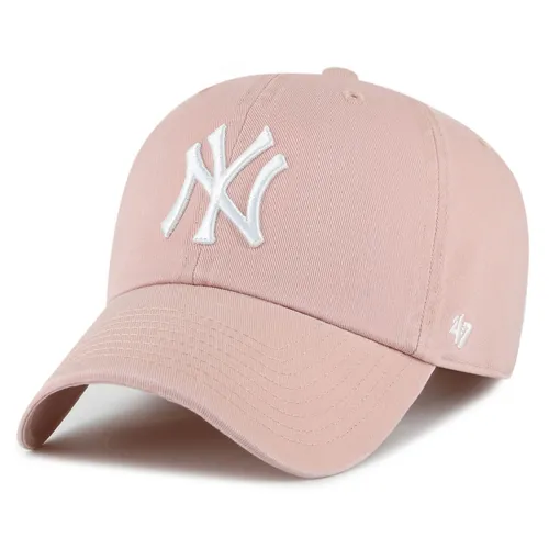 New York Yankees Strapback Cap CLEAN UP - Dusty Mauve - Hüte & Mützen, stylische Baseballcap aus 100% Baumwolle, perfekt für den Sommer und Freizeitaktivitäten.
