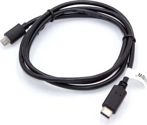 vhbw Kabel USB 3.1 Typ C auf Micro-USB kompatibel mit Samsung Galaxy TabPro S, SM-G960, SM-G965 - Datenkabel, 11,9 cm Schwarz