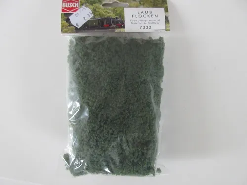 Busch 7332 Laubflocken ,  mittelgrün