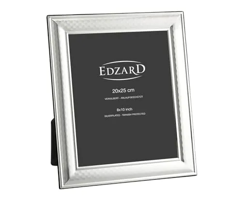 EDZARD Urbino Bilderrahmen 20x25 cm, versilbert in silber von Edzard