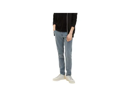 TOM TAILOR Denim Herren Slim Tapered Jeans - Stylische Herren Jeans im Slim Tapered Fit mit hohem Tragekomfort dank Stretch-Anteil. Ideal für modebewusste Männer, die Wert auf Qualität und Bewegungsfreiheit legen.