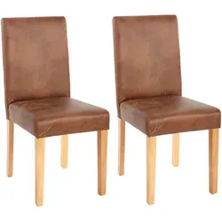 2er-Set Esszimmerstuhl Littau - Bequeme Polsterung & modernes Design - Stühle für Esszimmer, Wohnzimmer und Küche mit hoher Rückenlehne und rutschfesten Bodenschonern. Ideal für gemütliche Stunden, maximale Belastbarkeit pro Stuhl: 135 kg.