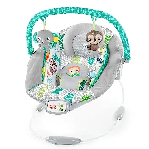 BrightStarts Babywippe Babyschaukel Jungle Vines Babystuhl Babyspielzeug