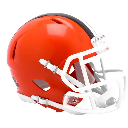 NFL Riddell Football Speed Mini Helm Cleveland Browns - Fanartikel für echte Fans, dieser Mini Helm in Orange ist das perfekte Sammlerstück für Cleveland Browns Anhänger.