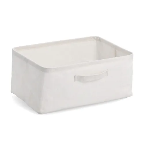 Zeller Aufbewahrungsbox Polyester/Baumwolle creme ca. 37 x 26 x 16 cm