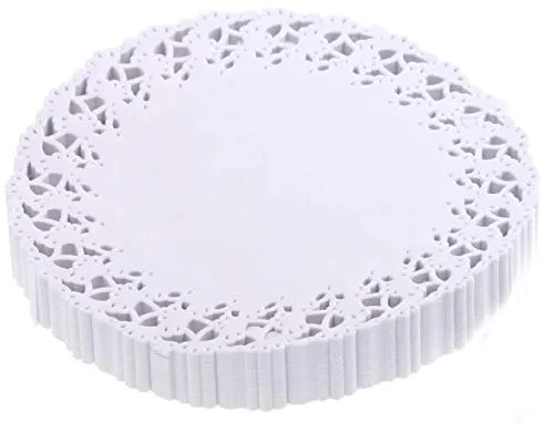 TAMLED Tortenspitzen rund 31 cm 250 Stück weiss von TAMLED