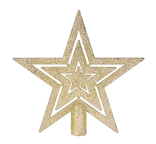 Weihnachtsbaum Spitze mit Gold Glitzer in gelb von Spetebo