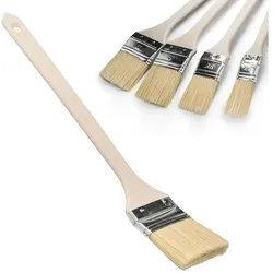 Prima-Online Heizkörperpinsel Heizkörperpinsel, Ecken Pinsel, Langer Holz-Griff, (1 St., Heizkörperpinsel 50mm) 5 cm