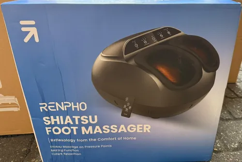 RENPHO Fußmassagegerät Shiatsu mit Wärme & Luftkompression Schwarz bis Gr. 46