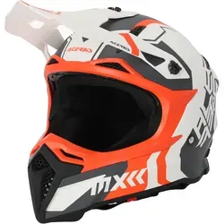 Acerbis Profile 5 Motocross Helm, weiss-orange, Größe S für Männer