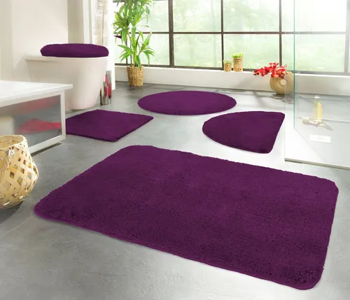 Kinzler J-10001/101 aubergine Badematte in lila von Kinzler