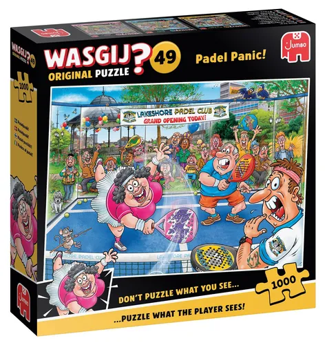 Wasgij Original 49, Padel Panic! – 1000 Teile Puzzle für Erwachsene & Teens