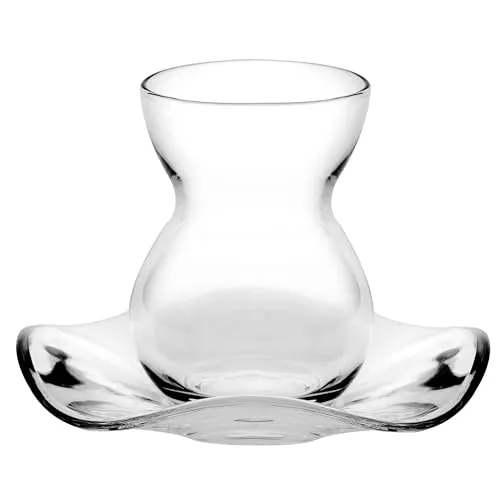 Teegläser Set Cay Bardagi 6x Teeglas + 6x Untertasse