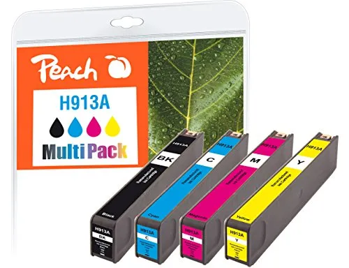 Peach Patrone HP NR.913A MultiPack Tricolor Comp. - Druckerpatrone mit hoher Farbqualität, ideal für brillante Ausdrucke und kosteneffizientes Drucken.