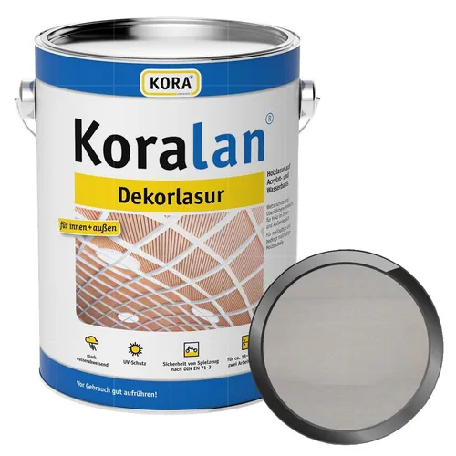 KORA Koralan Dekorlasur 0.75 Liter Silber
