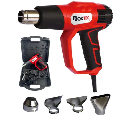 BOXTEC Heat Gun DIGITAL Heißluftpistole HL 2020 - Heißluftpistolen mit präziser Temperaturregelung von 50°C bis 600°C – ideal für vielseitige Heimwerkerprojekte mit 2000 Watt Power.