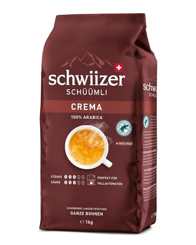 Schwiizer Schüümli Crema Bohnen 1Kg