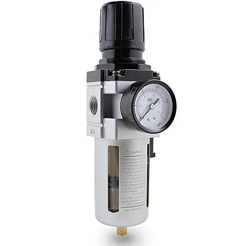 Druckluft Wartungseinheit 1/2 Druckminderer Wasserabscheider Öler Filter BITUXX - Teile & Zubehör, sorgt für optimale Luftqualität und schützt Ihre Druckluftwerkzeuge vor Schäden.