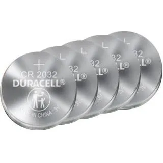 DURACELL Batterie Lithium, Knopfzelle, CR2032, 3V Electronics, Retail Blister (5-Pack)