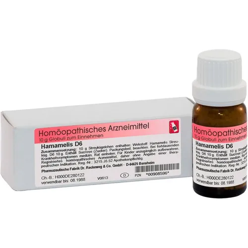 HAMAMELIS D 6 Globuli 10 g