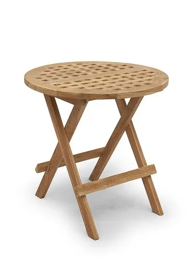 Runder Gartentisch aus massivem Teakholz von AFG