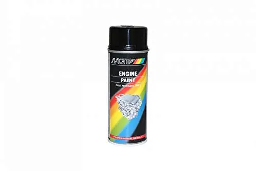 Motip Sprühfarbe Profi Antriebsmotor Schwarz Glänzend Spray 400ml (04092)