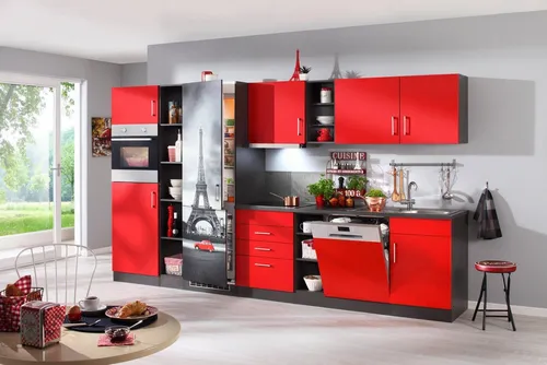 KOCHSTATION Hängeschrank KS-Paris Breite 50 cm in rot von Kochstation