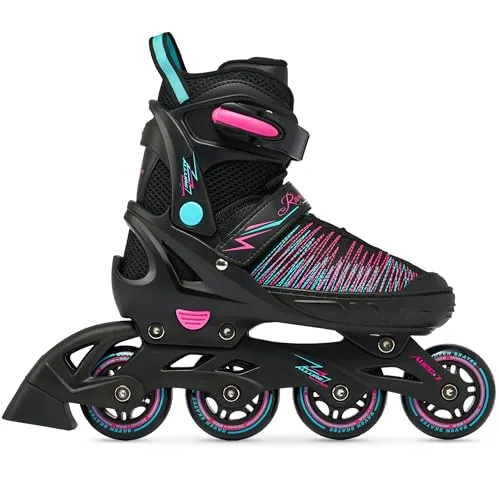 RAVEN Inline Skates Inliner für Kinder Erwachsene Mädchen Damen verstellbar (Allure, 35-39 (23cm-25,5cm))