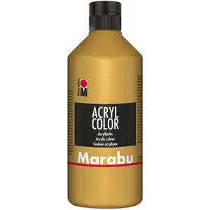 Marabu Acrylfarben 12010075084, Acryl Color, gold, 500ml von Marabu