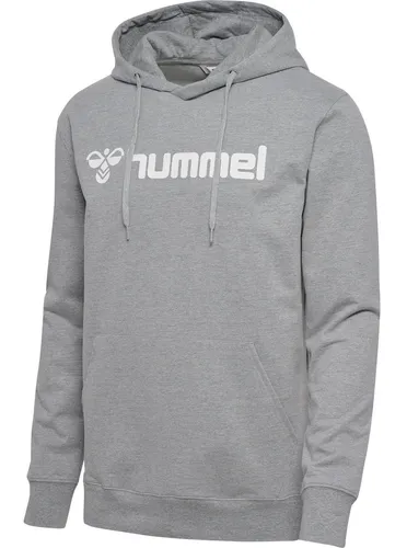hummel Verstellbare Taille Kapuzenpullover Hmlgo Erwachsene - Hoodies aus Bio-Baumwolle mit Druck auf Wasserbasis, praktische Seitentaschen und normale Passform für höchsten Tragekomfort.