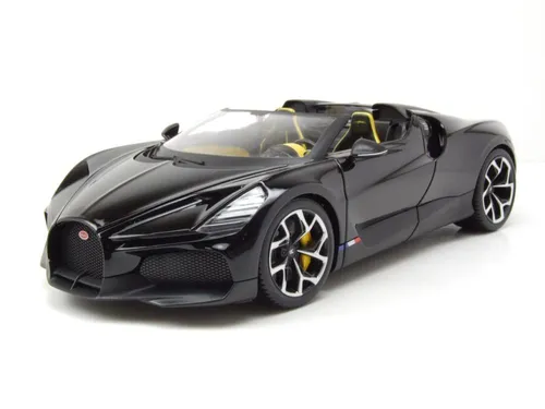 Bburago Bugatti Mistral 1:18 Modellauto - Vorgefertigte & Druckgussmodelle, detailgetreues Sammlermodell mit beweglichen Türen und Motorhaube, ideal für Bugatti-Liebhaber.