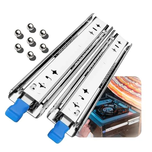 uyoyous 1 Paar schwerlastauszug Schubladenschienen bis 150kg Schwerlastauszüge 1000mm mit Lock-in/out Einrastfunktion, Schwerlast-Vollauszug, Schubladenauszug Schienen für Schubladen Mit Schloss