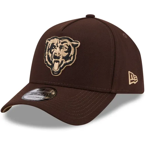 New Era 9Forty A-Frame Cap - Chicago Bears burnt wood - Herren-Trucker Cap in Braun, ideal für den Freizeitlook. Mit 100% Polyester für hohen Tragekomfort und One Size passt perfekt zu jedem Outfit.