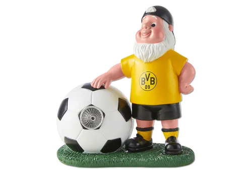 BVB Gartenzwerg mit LED Ball