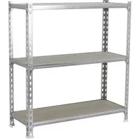 PROREGAL Schwerlastregal Baby Muli 90 x 110 x 30 cm - Robustes Steckregal mit 3 Fachböden, ideal für Werkstatt und Lager. Hohe Traglast von bis zu 200 kg pro Ebene, einfach zu montieren und leicht zu reinigen.