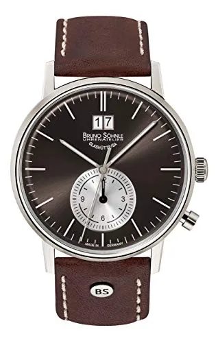 Bruno Söhnle Herren Analog Quarz Uhr mit Leder Armband 17-13180-841