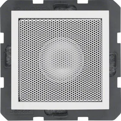 Berker Lautsprecher für Radio Touch (polarweiß, matt) - Steckdosen & Zubehör: Hochwertiger Lautsprecher für Radio Touch und Radio Touch IP, ideal für Stereo-Wiedergabe und einfache Montage in Gerätedose.
