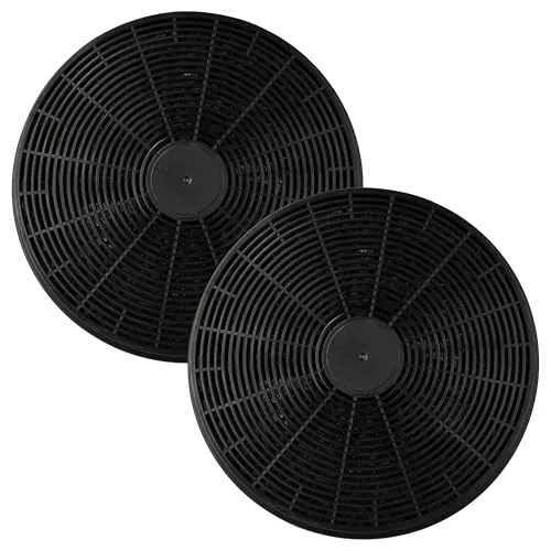 vhbw 2x Aktivkohlefilter kompatibel mit PKM 9060 WH, 9080 BZ, 9099, 9080 WZ, 9878 LZ, 9860LZ, 9085Z, 9060 BH Dunstabzugshaube - 17,5 cm
