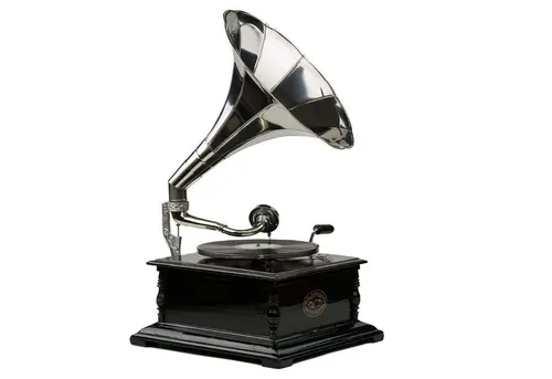 Aubaho Nostalgie Grammophon Dekoobjekt
