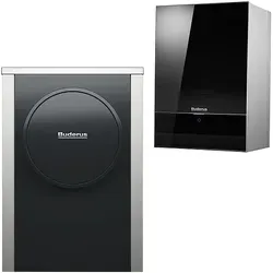 Buderus Luft-Wasser-Wärmepumpe Logatherm WLW196i.2-6 AR B S+ bivalent mit integriertem Mischer zur Kesseleinbindung, schwarz - 7739618631