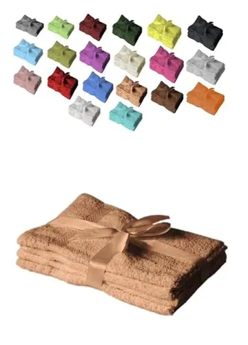EXKLUSIV HEIMTEXTIL Handtuch 4er Set 50 x 100 cm Sand