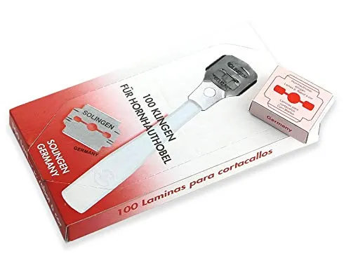 Stück Hornhauthobel-Klingen Hornhauthobelklingen aus Solingen 100