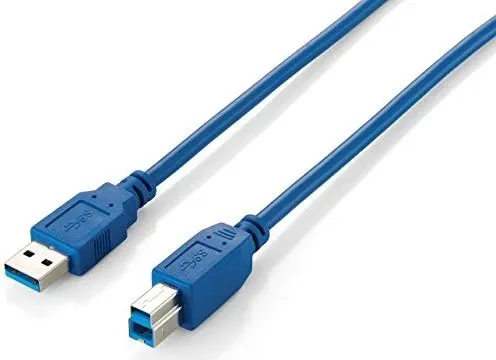 Equip USB Kabel A -> B St/St 3.00m blau Polybeutel