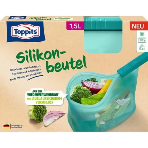 Toppits® Silikonbeutel, BPA-frei