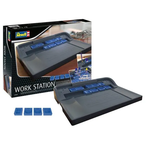 Revell 39085 - Work Station Modellbau - Sonstige, praktische Arbeitsstation für Modellbauer mit vielseitiger Funktionalität und optimaler Ordnung für Werkzeuge und Materialien.