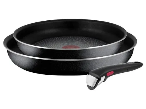 Tefal Ingenio XL Force 3-teiliges Pfannenset - Kochtöpfe mit abnehmbarem Griff, platzsparend und stapelbar. Ideal für vielseitiges Kochen dank der langlebigen Titanium 2X Antihaftversiegelung.
