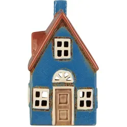 Ib Laursen Lichterhaus Teelichthalter in blau von Ib Laursens