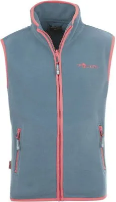 Trollkids Kids Arendal Vest dusty blue/antique rose von TROLLKIDS