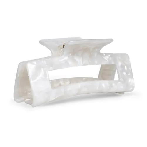 CLAIDE Clara Haarklammer aus Bio-Acetat in weiß von CLAIDE