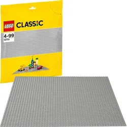 LEGO 10701 Classic Graue Bauplatte, 38 cm x 38 cm, Lernspielzeug, kreatives Spielen - Grau